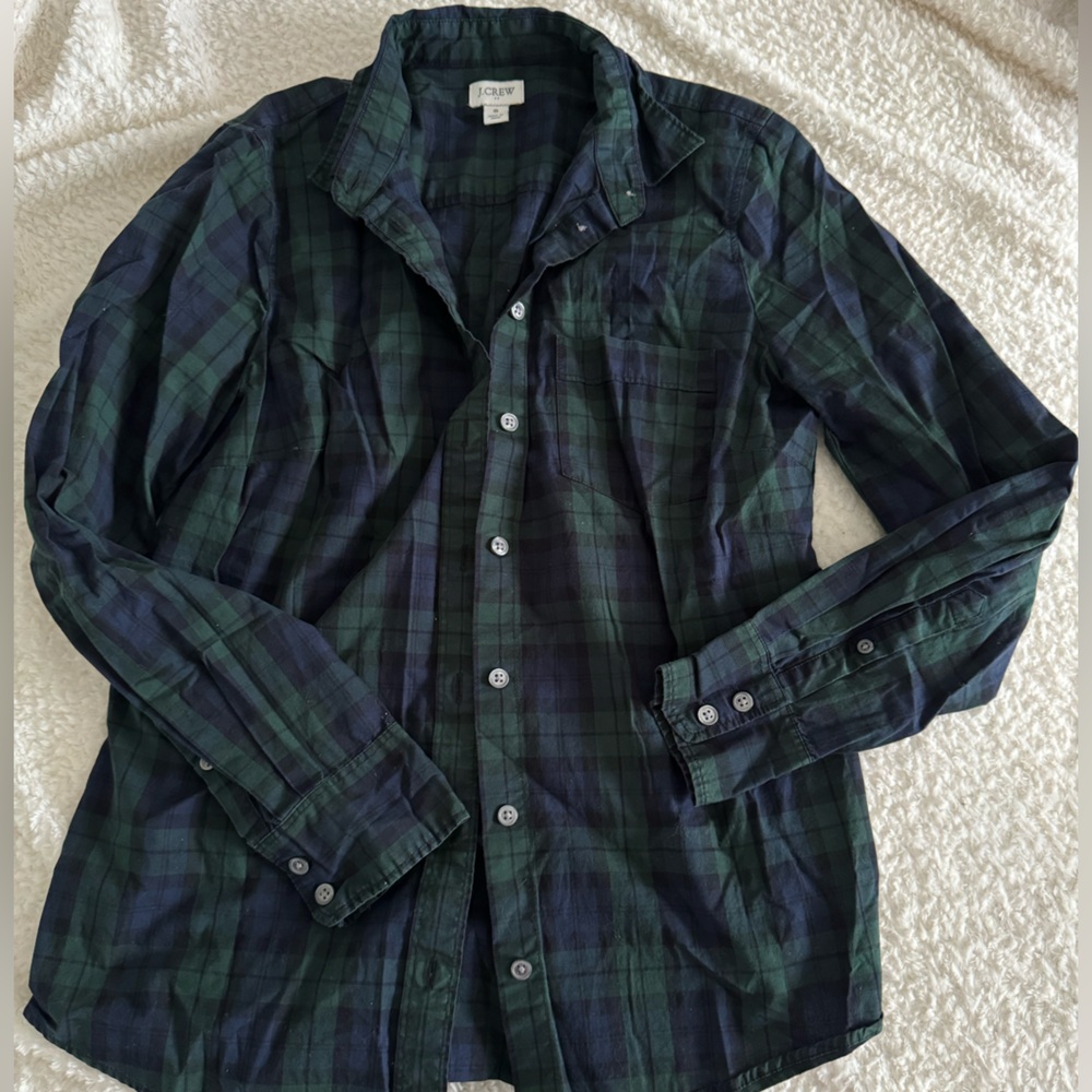 J crew plaid button up
